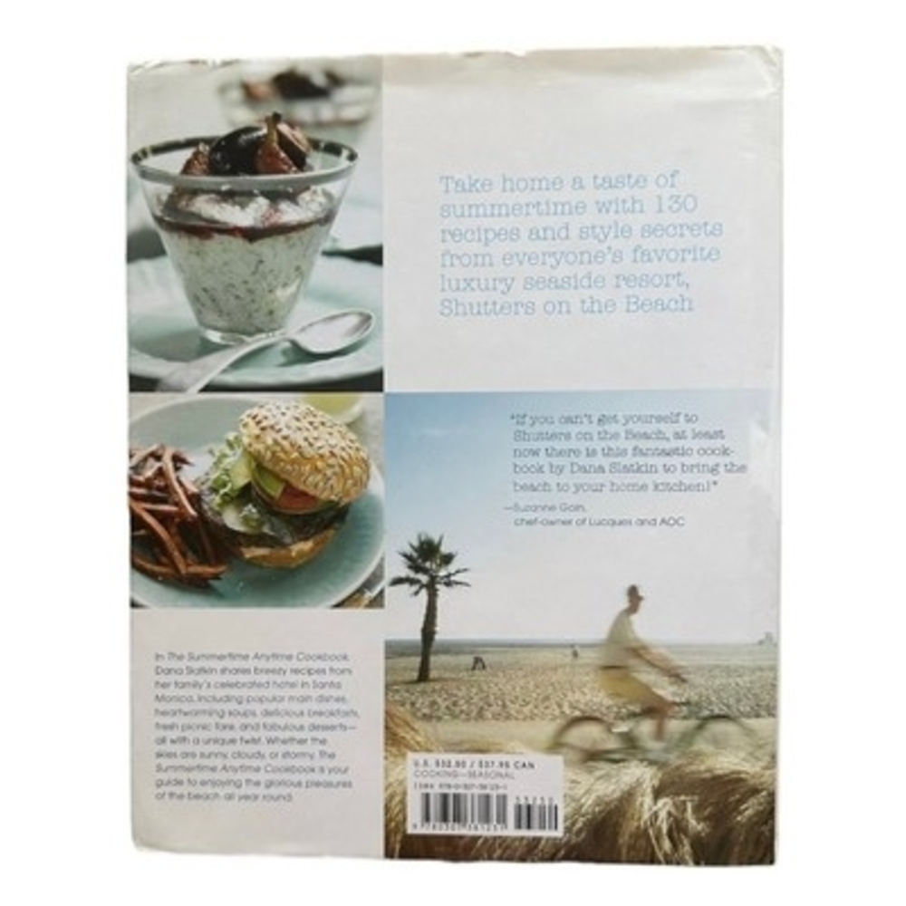 Dana Slatkin Summertime Anytime Cookbook Shutters on the Beach Recipes 256 Pg VG - Picture 2 of 2